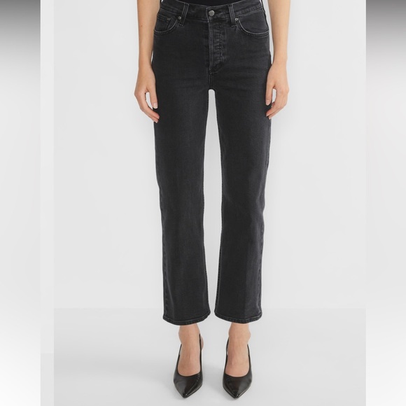 DENIM FORUM ARLO HI-RISE STRAIGHT JEANS - Picture 4 of 5